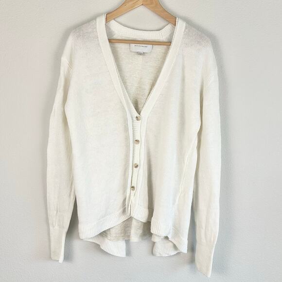 Brochu Walker Women's Layered Linen Cardigan Sweater Large - Picture 1 of 5
